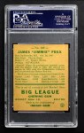 1938 Goudey Heads Up #249 / #273 Jimmie Foxx  Back Thumbnail