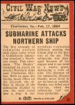 1965 A & BC England Civil War News #59   Submarine Attack Back Thumbnail