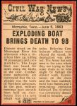 1965 A & BC England Civil War News #45   The Riverboat Explodes Back Thumbnail