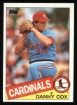 1985 Topps #499  Danny Cox  Front Thumbnail