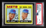 1967 Topps #581 - Tom Seaver / Bill Denehy Mets Rookies Front Thumbnail