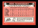 1986 Topps Traded #110 T Bob Tewksbury  Back Thumbnail