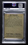 1939 Play Ball #92 Ted Williams Back Thumbnail