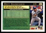 1997 Topps #179  Rey Sanchez  Back Thumbnail