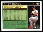 1997 Topps #190  Andy Benes  Back Thumbnail