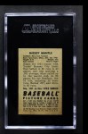 1952 Bowman #101 Mickey Mantle Back Thumbnail