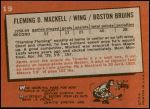 1959 Topps #19  Fleming Mackell  Back Thumbnail