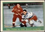 1959 Topps #18   -  Jim Bartlett / Marcel Pronovost Pardon My Stick Front Thumbnail