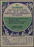 1975 Topps #272  Al Skinner  Back Thumbnail