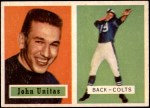 1957 Topps #138 Johnny Unitas Front Thumbnail
