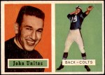 1957 Topps #138 Johnny Unitas Front Thumbnail