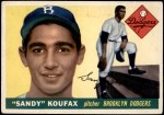 1955 Topps #123 Sandy Koufax Front Thumbnail