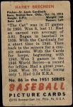1951 Bowman #86  Harry Brecheen  Back Thumbnail