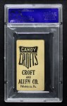 1909 E92 Croft's Candy Sam Crawford Back Thumbnail