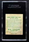 1933 Goudey #53 Babe Ruth Back Thumbnail