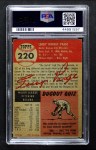 1953 Topps #220 Satchel Paige Back Thumbnail