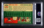 1954 Topps #128 Hank Aaron Back Thumbnail