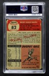 1953 Topps #82 Mickey Mantle Back Thumbnail
