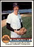 1979 Topps #202   -  Ron Guidry Record Breaker Front Thumbnail