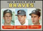 1970 Topps #621   -  Darrell Evans / Mike McQueen / Rick Kester Braves Rookies Front Thumbnail