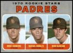 1970 Topps #573   -  Rafael Robles / Ron Slocum / Mike Corkins Padres Rookies Front Thumbnail