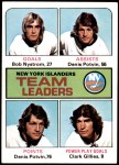 1975 Topps #323   -  Bob Nystrom / Denis Potvin / Clark Gillies Islanders Leaders Front Thumbnail