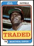 1974 Topps Traded #165 T  -  Willie Davis Traded Front Thumbnail