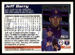1995 Topps Traded #22 T Jeff Barry  Back Thumbnail