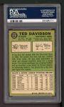 1967 Topps #519  Ted Davidson  Back Thumbnail