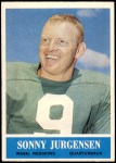 1964 Philadelphia #186  Sonny Jurgensen  Front Thumbnail