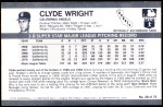 1971 Kellogg's #28 Clyde Wright Back Thumbnail