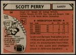 1980 Topps #54  Scott Perry  Back Thumbnail