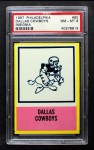 1967 Philadelphia #60   Dallas Cowboys Logo Front Thumbnail