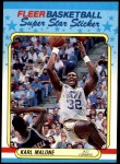 1988 Fleer Stickers #8  Karl Malone  Front Thumbnail
