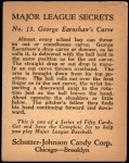 1935 Schutter-Johnson #13 George Earnshaw Back Thumbnail