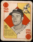 1951 Topps Blue Back #1 Eddie Yost Front Thumbnail