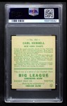 1933 Goudey #234 Carl Hubbell Back Thumbnail