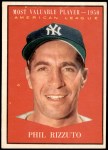1961 Topps #471   -  Phil Rizzuto Most Valuable Player Front Thumbnail