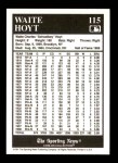 1991 Conlon #115   -  Waite Hoyt 1927 Yankees Back Thumbnail