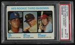 1973 Topps #615 - Mike Schmidt / Ron Cey / John Hilton Rookie Third Basemen Front Thumbnail