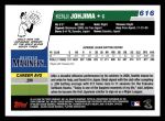 2006 Topps #616   -  Kenji Johjima Rookie Card Back Thumbnail