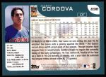 2001 Topps #698  Marty Cordova  Back Thumbnail