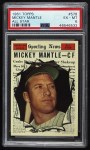 1961 Topps #578 - Mickey Mantle All-Star Front Thumbnail