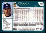 2001 Topps Traded #92 T Paul LoDuca  Back Thumbnail