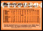 2001 Topps Traded #131 T  -  David Wells 88  Back Thumbnail