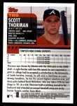 2000 Topps Traded #89 T Scott Thorman  Back Thumbnail