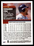 2000 Topps Traded #116 T Fernando Vina  Back Thumbnail