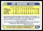 1987 Topps Traded #72 T Joe Magrane  Back Thumbnail