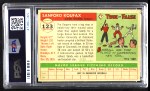 1955 Topps #123 Sandy Koufax Back Thumbnail