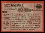 1983 Topps #62  Keith Dorney  Back Thumbnail
